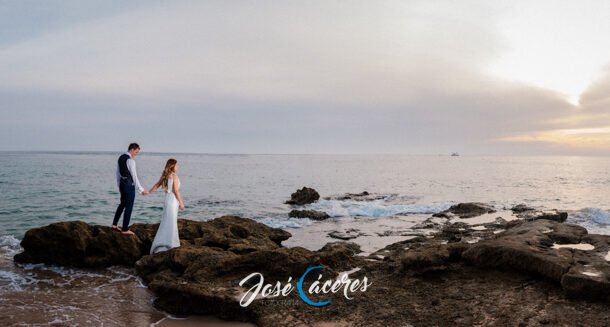 Reportajes postbodas o prebodas en la playa
