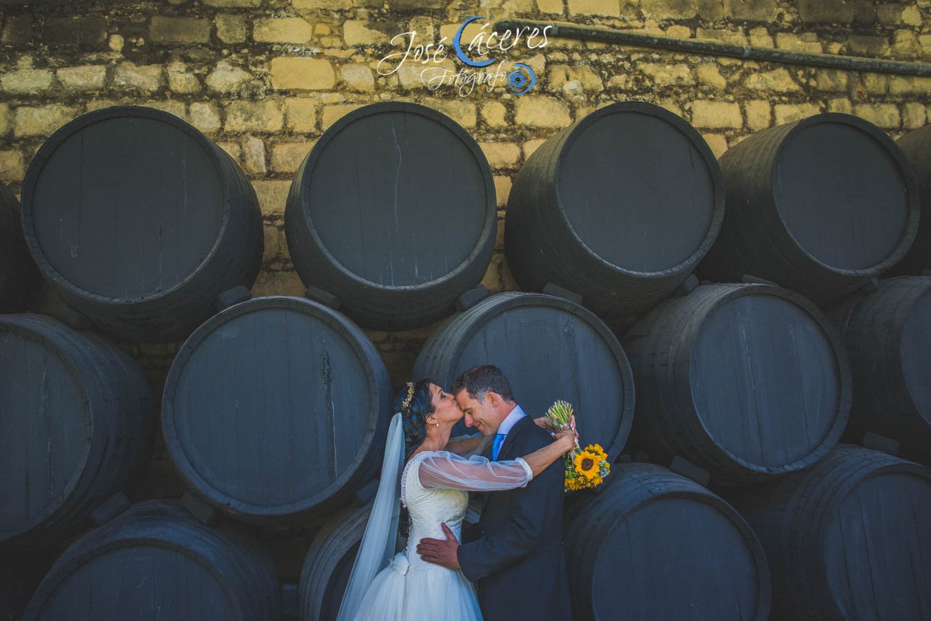 Bodega Gonzalez Byass, Salon Los Gigantes, Boda de Mercedes & Adolfo