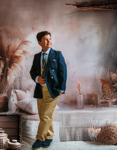 Fotografía de comunión en estudio fotográfico en Jerez de la Frontera