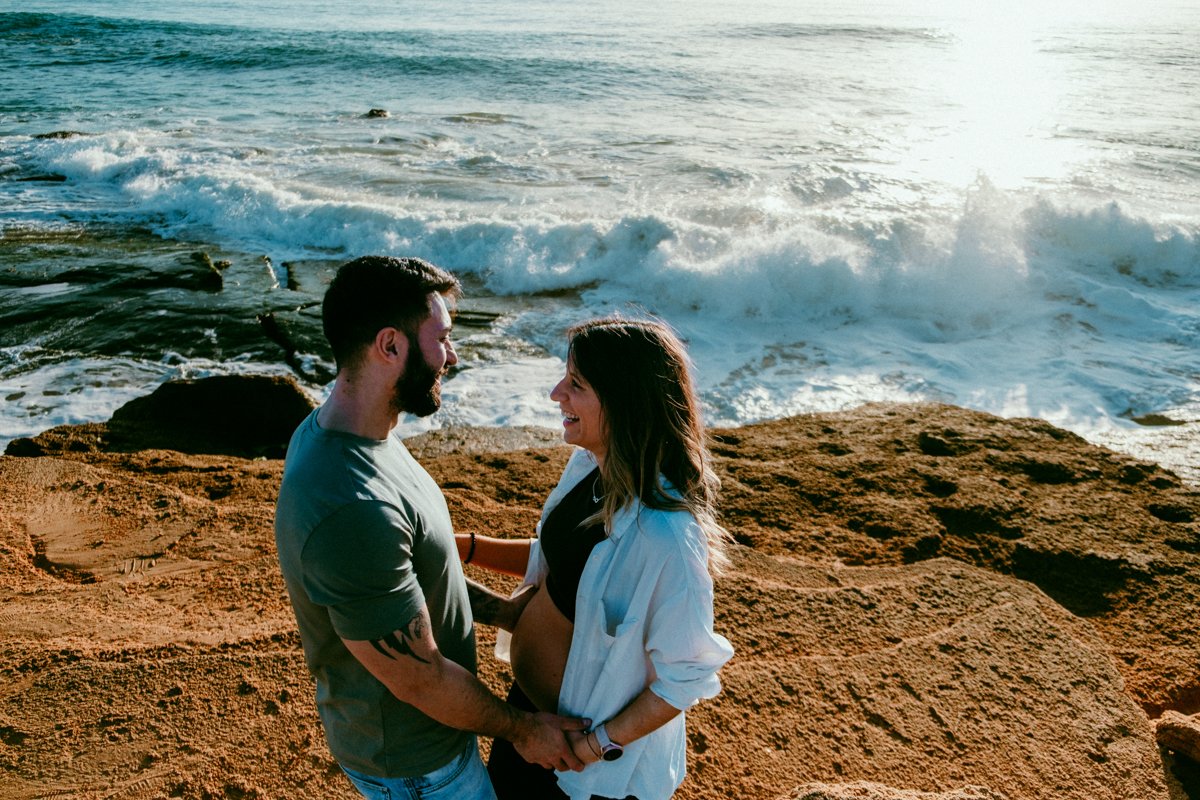 Fotógrafo de Embarazo en Cádiz | Sesión en Caños de Meca