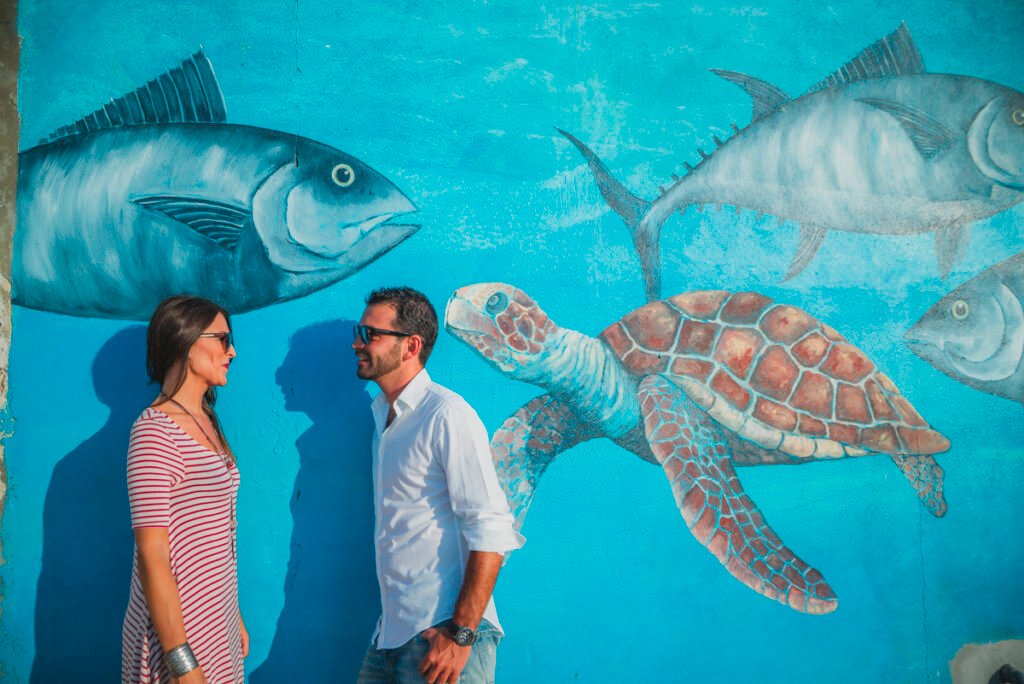 Panorámica del caño de Sancti Petri en una sesión de fotos romántica.