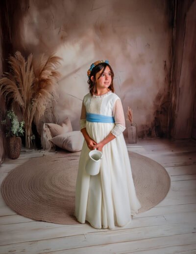 Fotografía de comunión en estudio en Cádiz