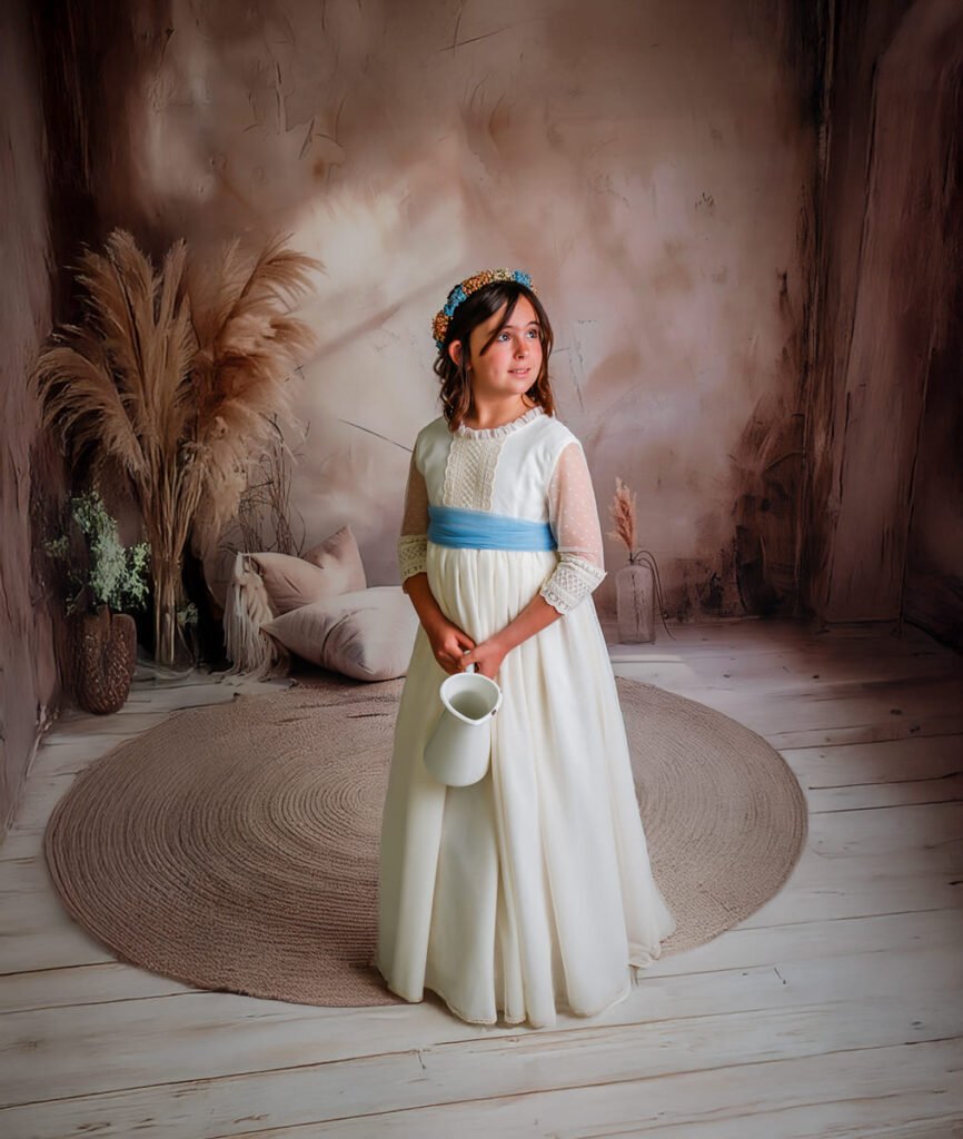 Fotografía de comunión en estudio en Cádiz