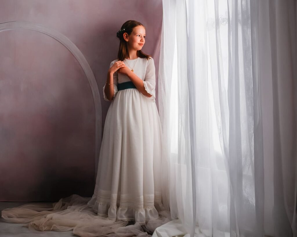 Sesión de comunión sin poses forzadas para niños