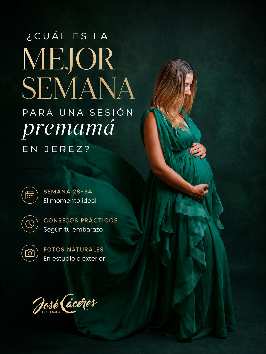 Cuándo hacer una sesión de embarazo en Jerez — estudio José Cáceres