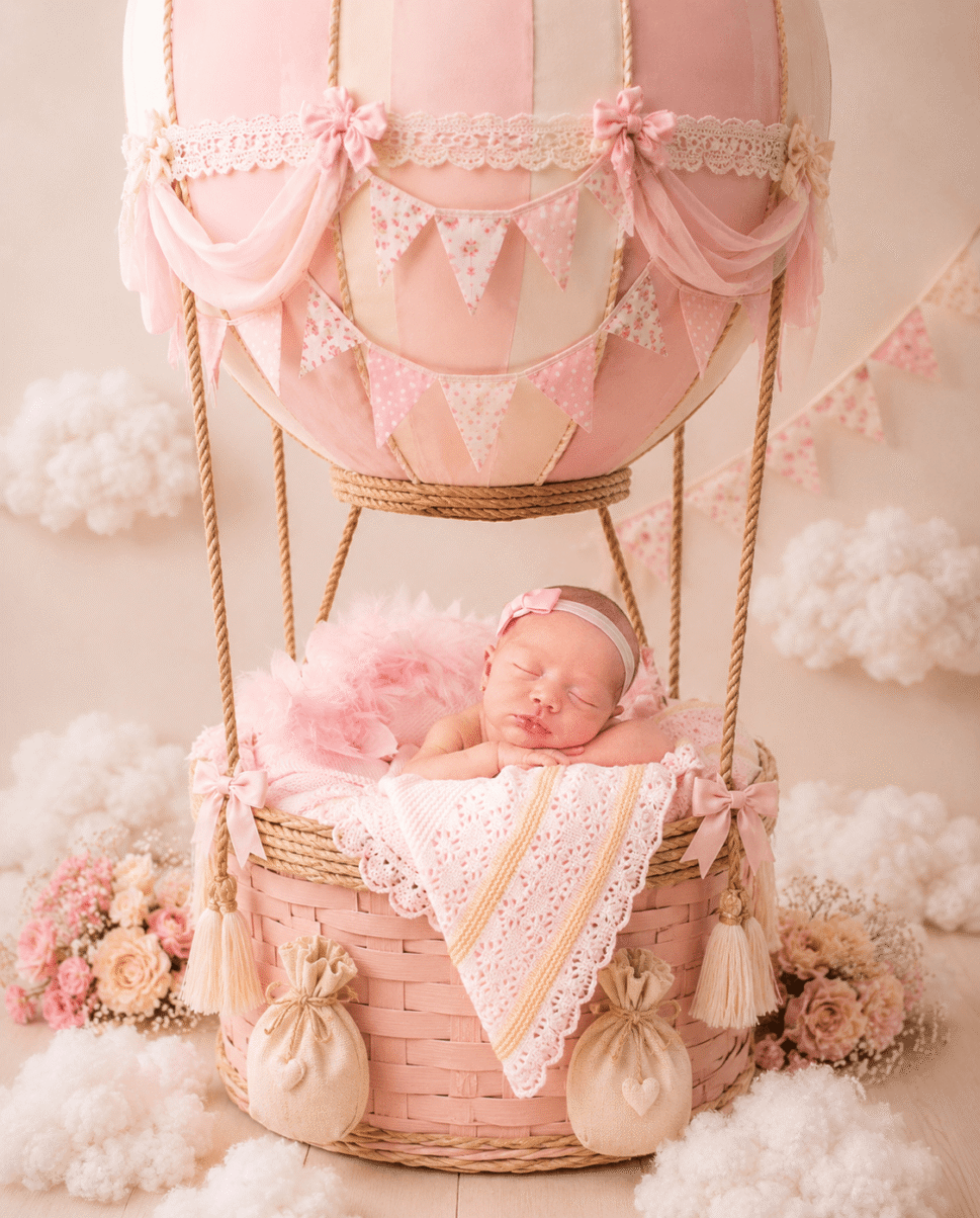 sesión newborn creativa Jerez