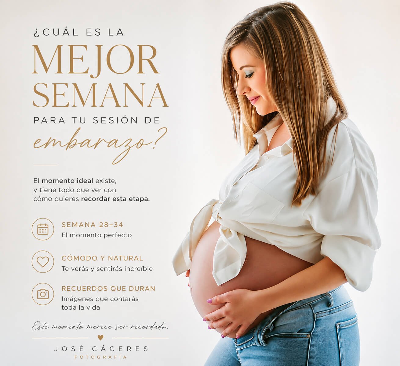 Mejor semana para tu sesión de embarazo en Jerez