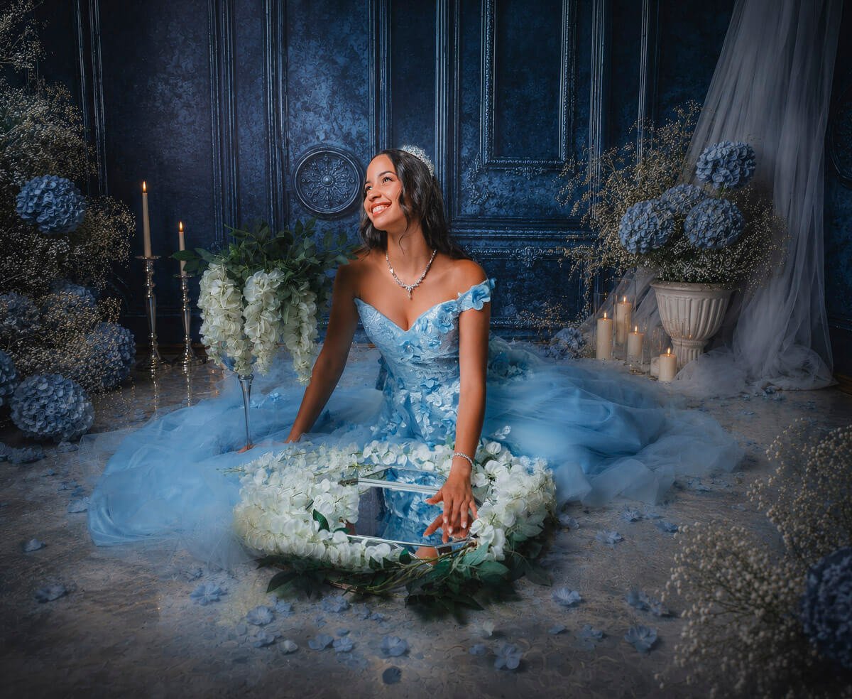 Retrato de quince años con dirección de poses en Jerez