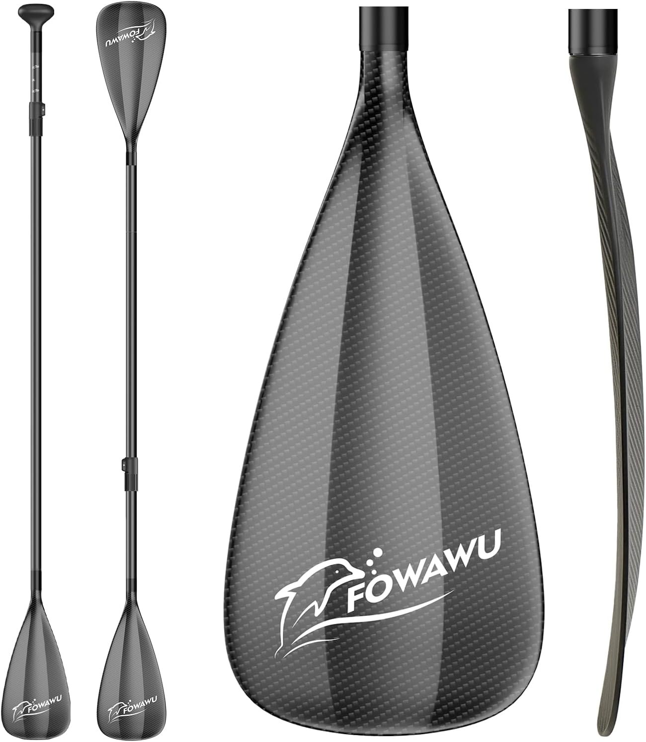 FOWAWU remo de paddle surf de aluminio telescópico